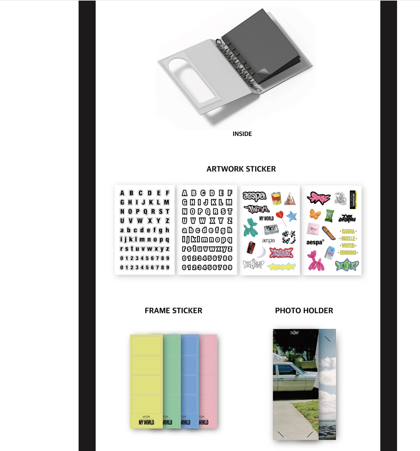 aespa -MEMORY COLLECT BOOK_MY WOLRD - ระบุ ชื่อ ที่ต้องการ - ส่ง เรือ