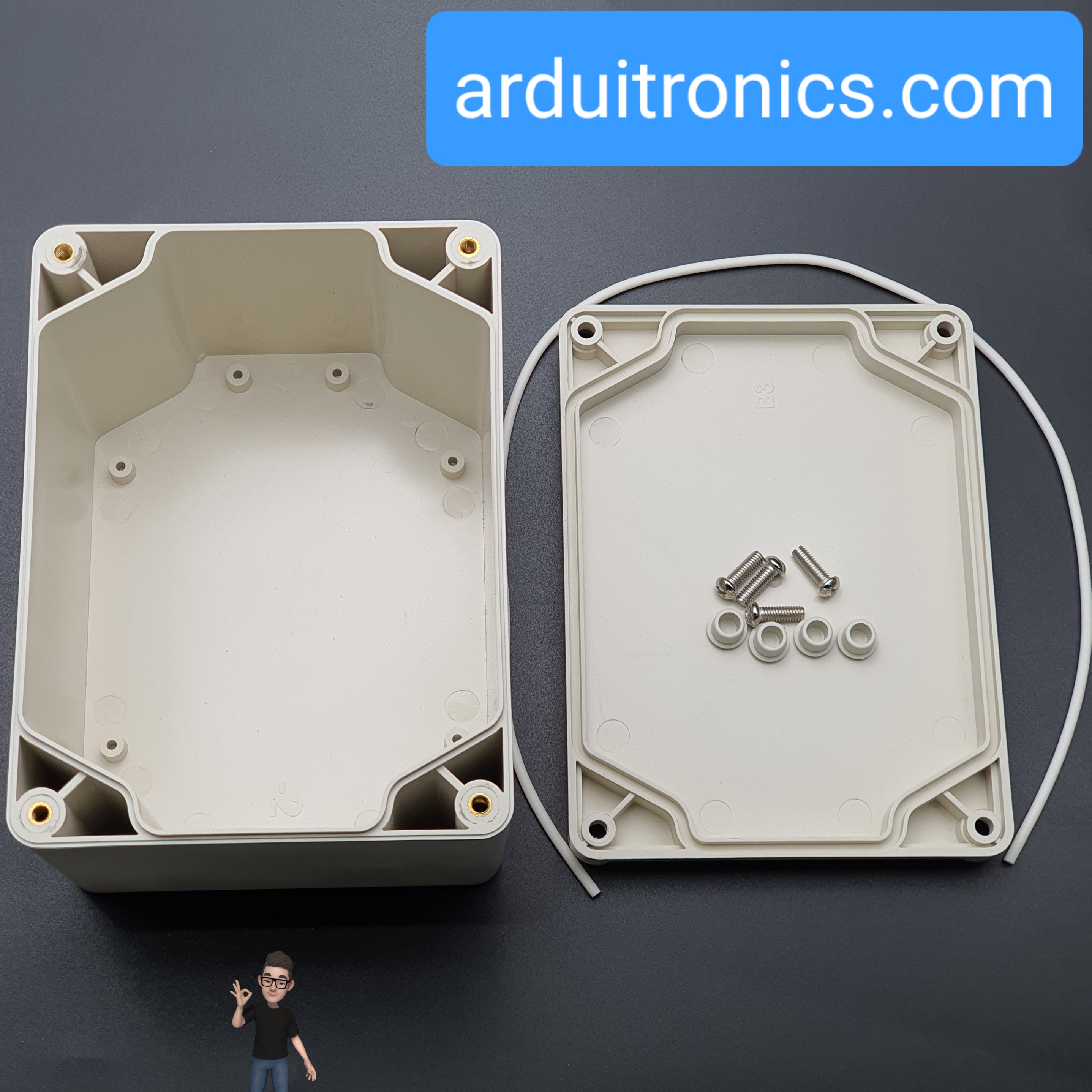 กล่องพลาสติกอเนกประสงค์กันน้ำ ขนาด 140x105x87mm