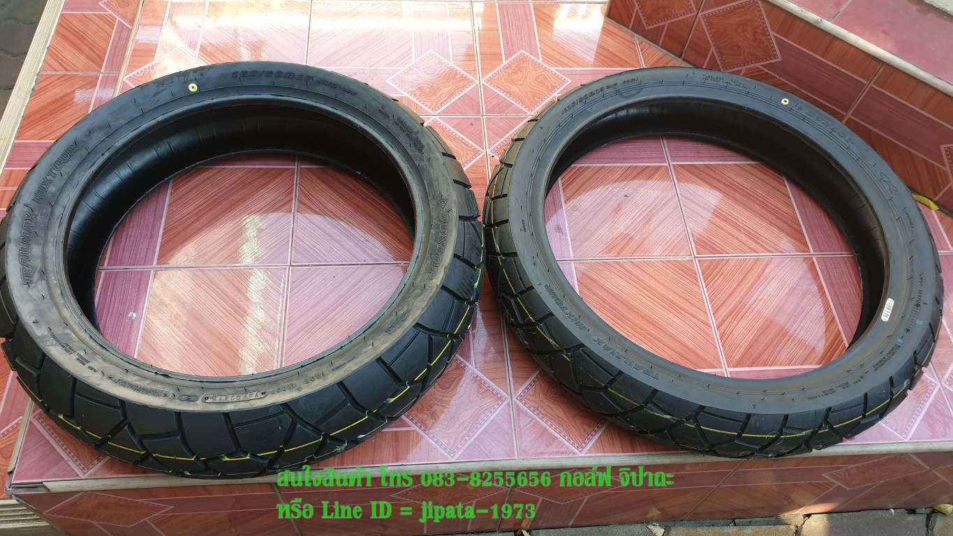 (Dunlop) ยางนอก Dunlop Trailmax D609 ติดรถ Honda CB500X ปี 2019 (ขายเป็นคู่)