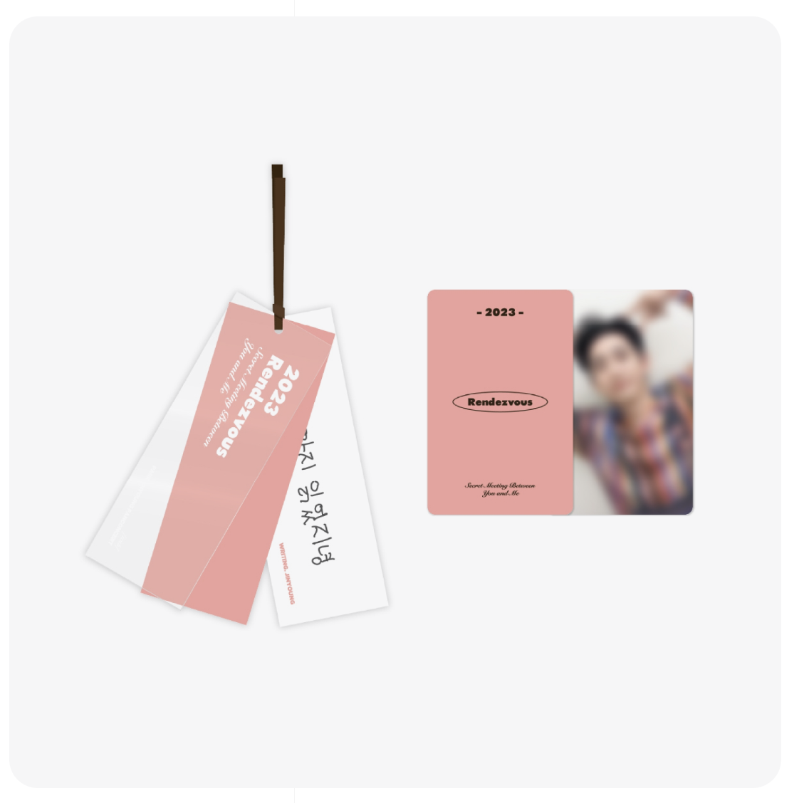 JINYOUNG (GOT7) -PARK JINYOUNG - 2023 Rendezvous ของสะสม - BOOKMARK SET