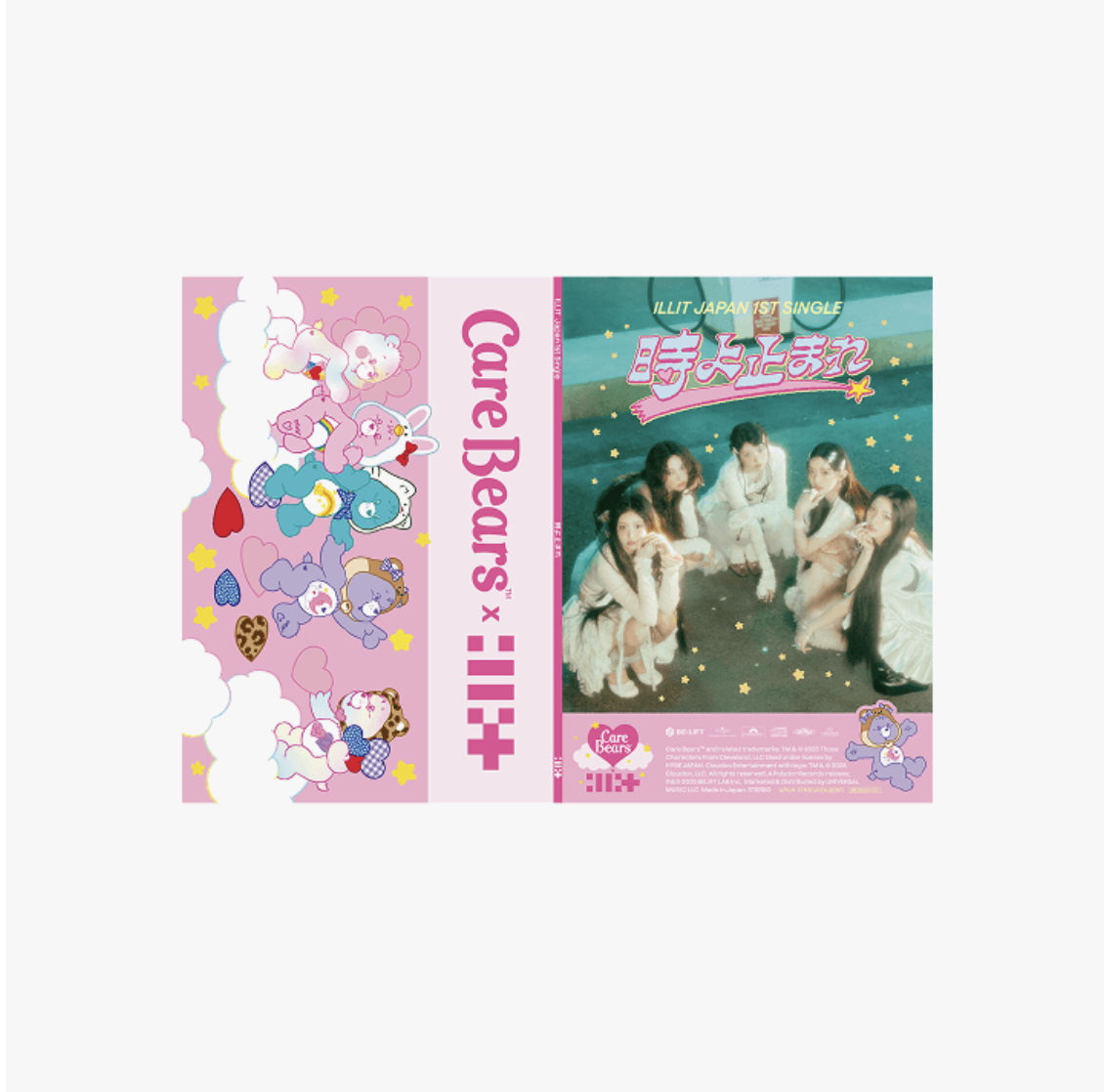 ILLIT -Japan 1st Single '時よ止まれ' แบบ Care Bears™ COLLABORATION LIMITED EDITION - ส่งเรือ