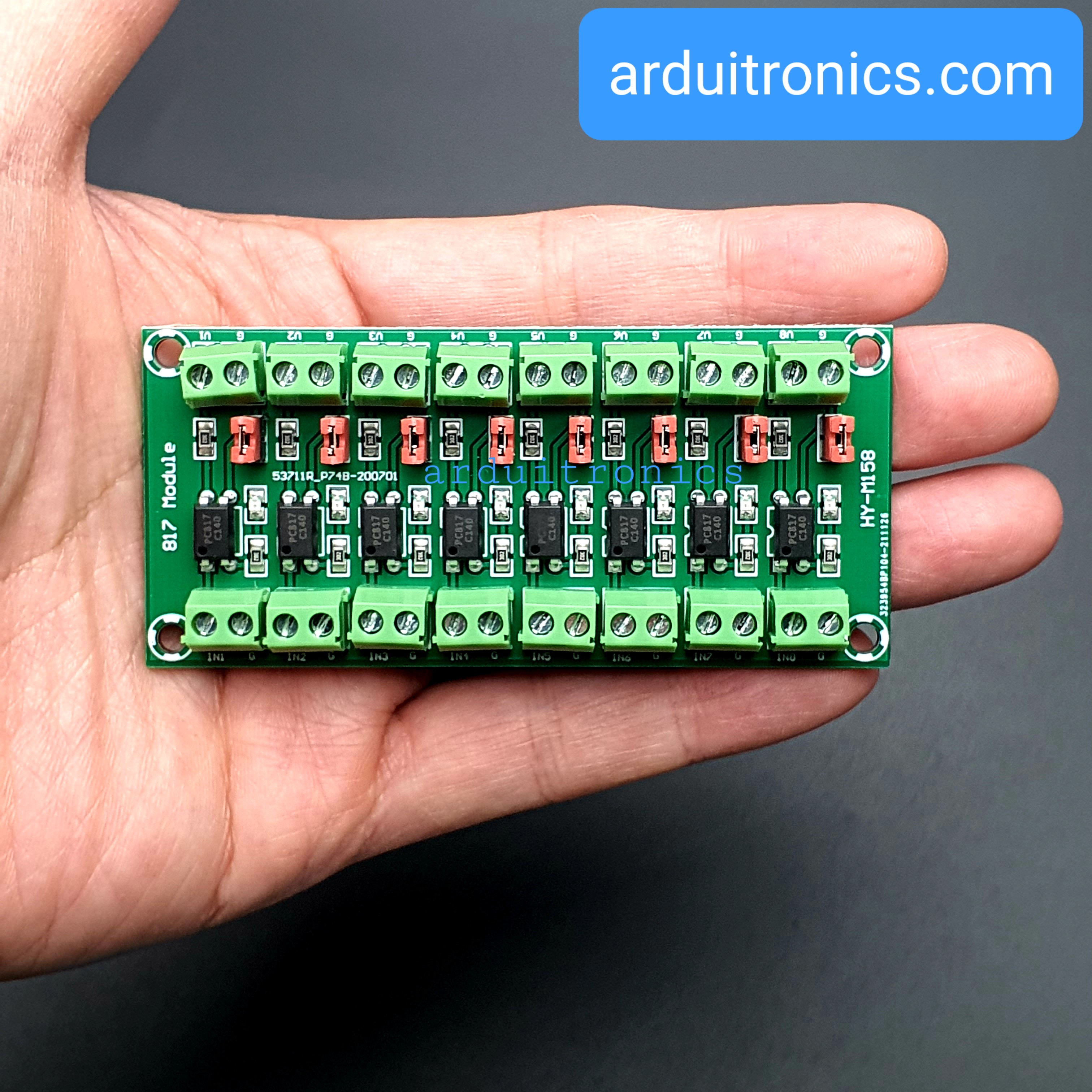 8 Channel Optocoupler Isolation Board Voltage Converter Adapter Module ...