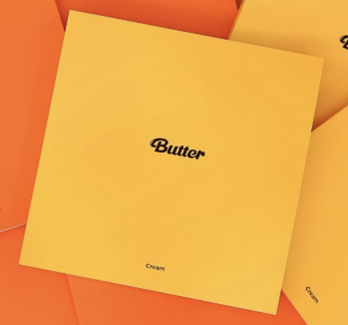BTS - Album [Butter] หน้าปก Cream Ver. (สีเหลือง) + โปสเตอร์ พร้อมกระบอกโปสเตอร์