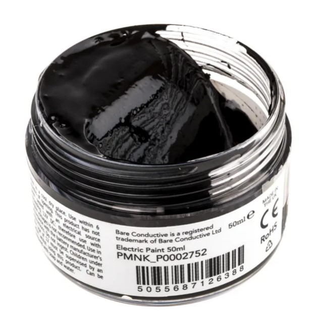 Bare Conductive Black Electric Paint for Conductive Paint (50ml)