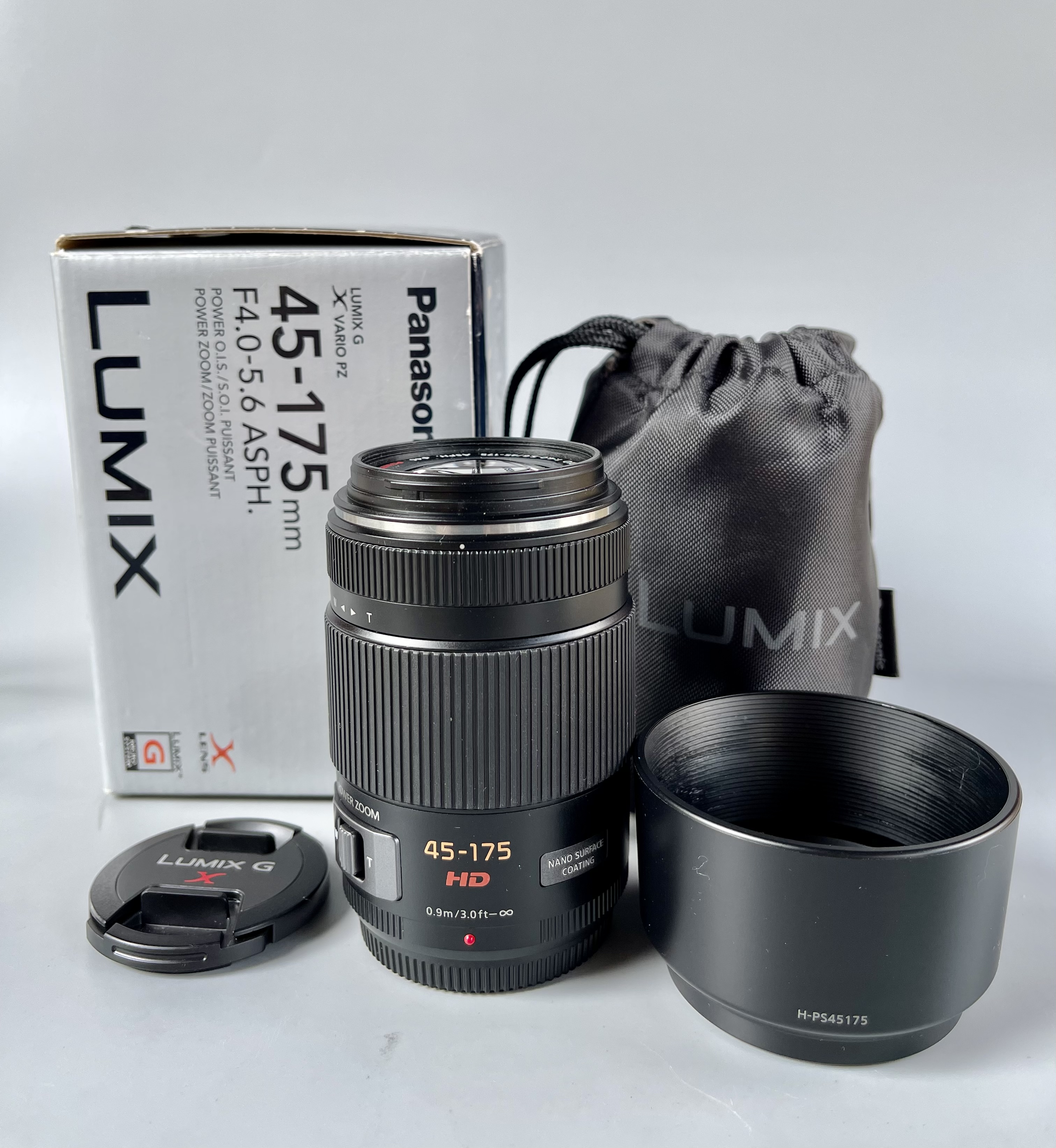 ขายเลนส์ Panasonic Lumix G X Vario PZ 45-175mm F3.5-5.6 ASPH Power OIS. มือสอง