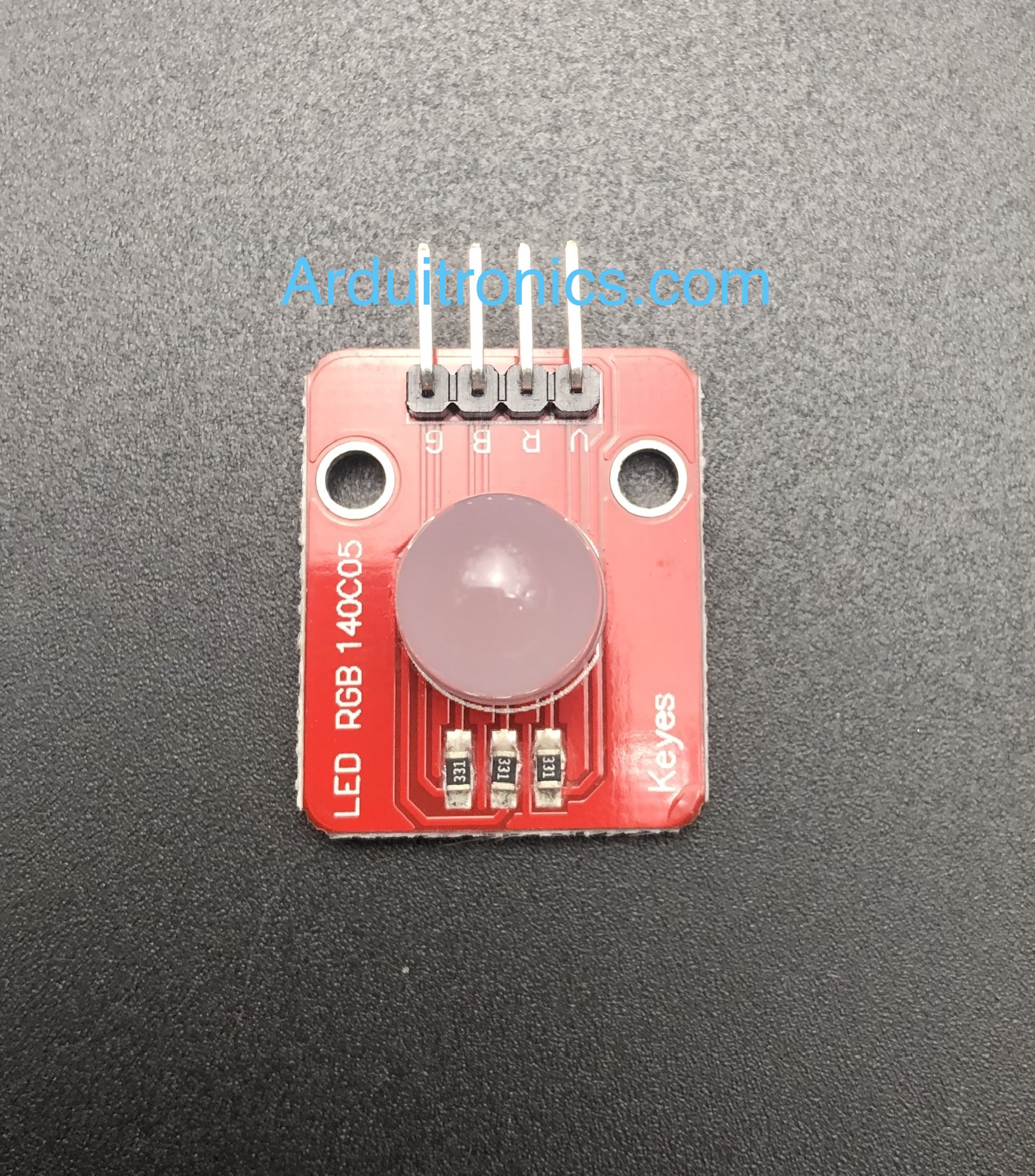 RGB LED 10mm Module PCB แดง