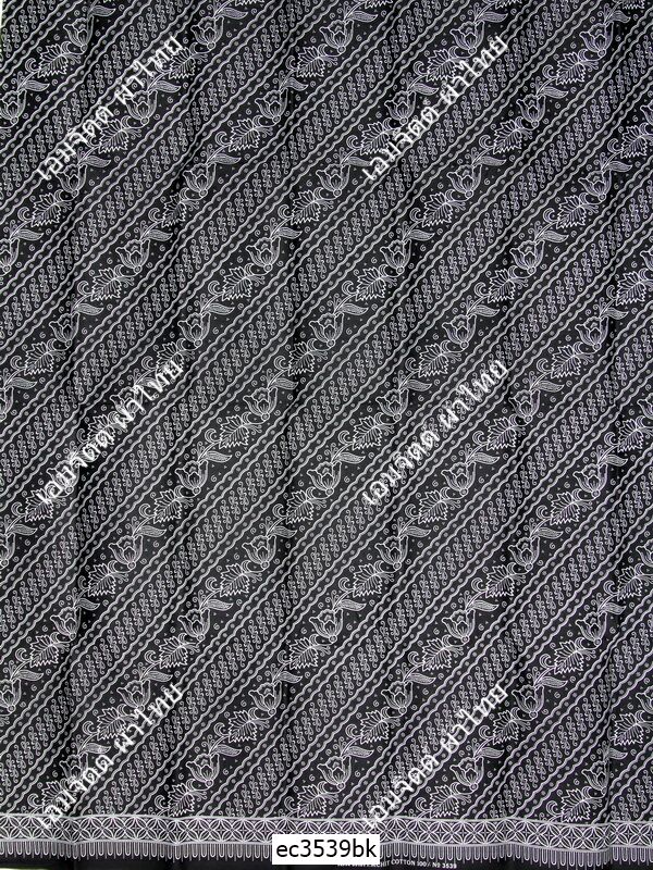 ผ้าถุงเอมจิตต์ ลาย ec3539bk ขาวดำ