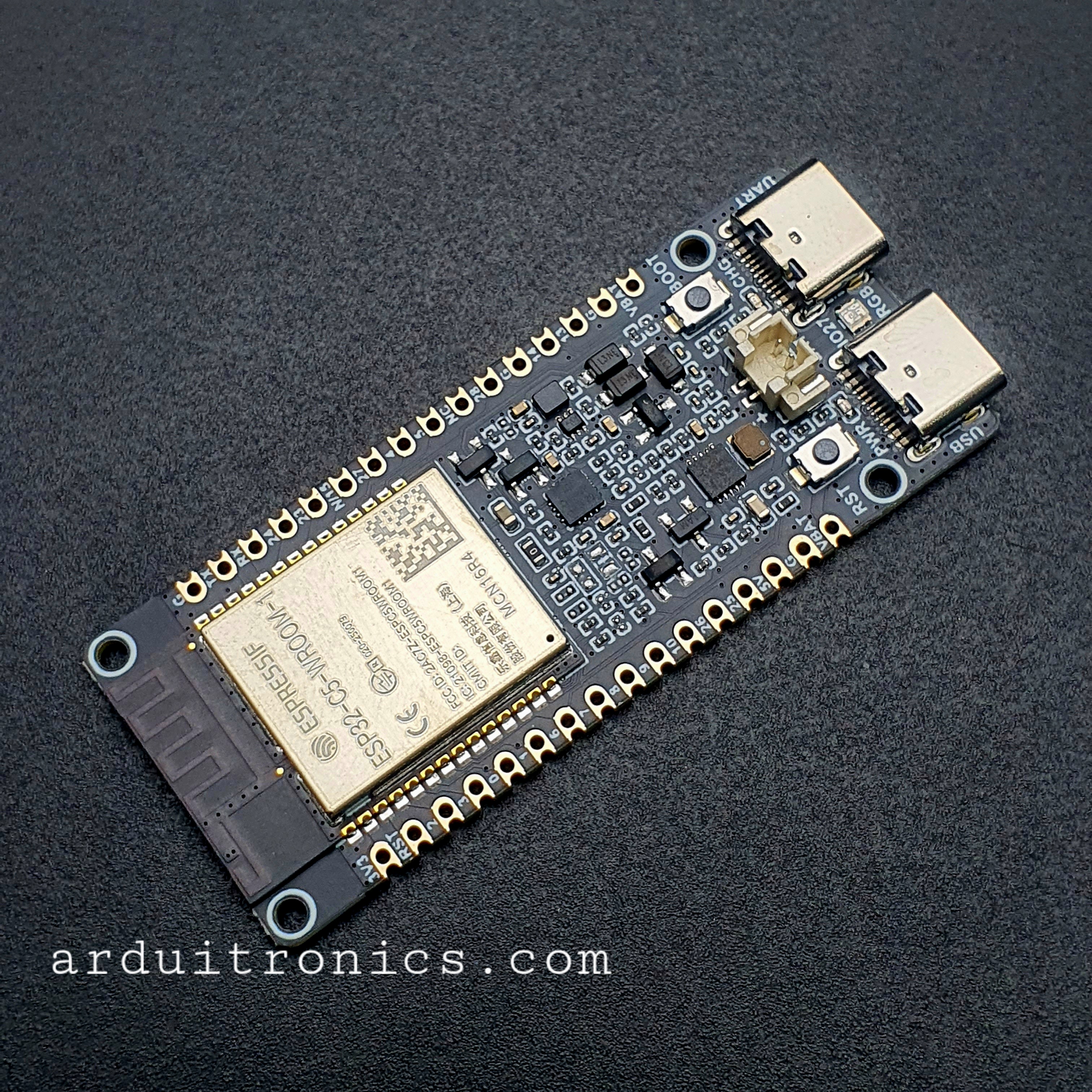 ESP32-C5 Dual-Band Wi-Fi 6 Development Board, 240MHz RISC-V Processor, ESP32-C5-WROOM-1 Series Module, Multi-Protocol RISC-V MCU - ยังไม่บัดกรี (แท้จาก WaveShare)