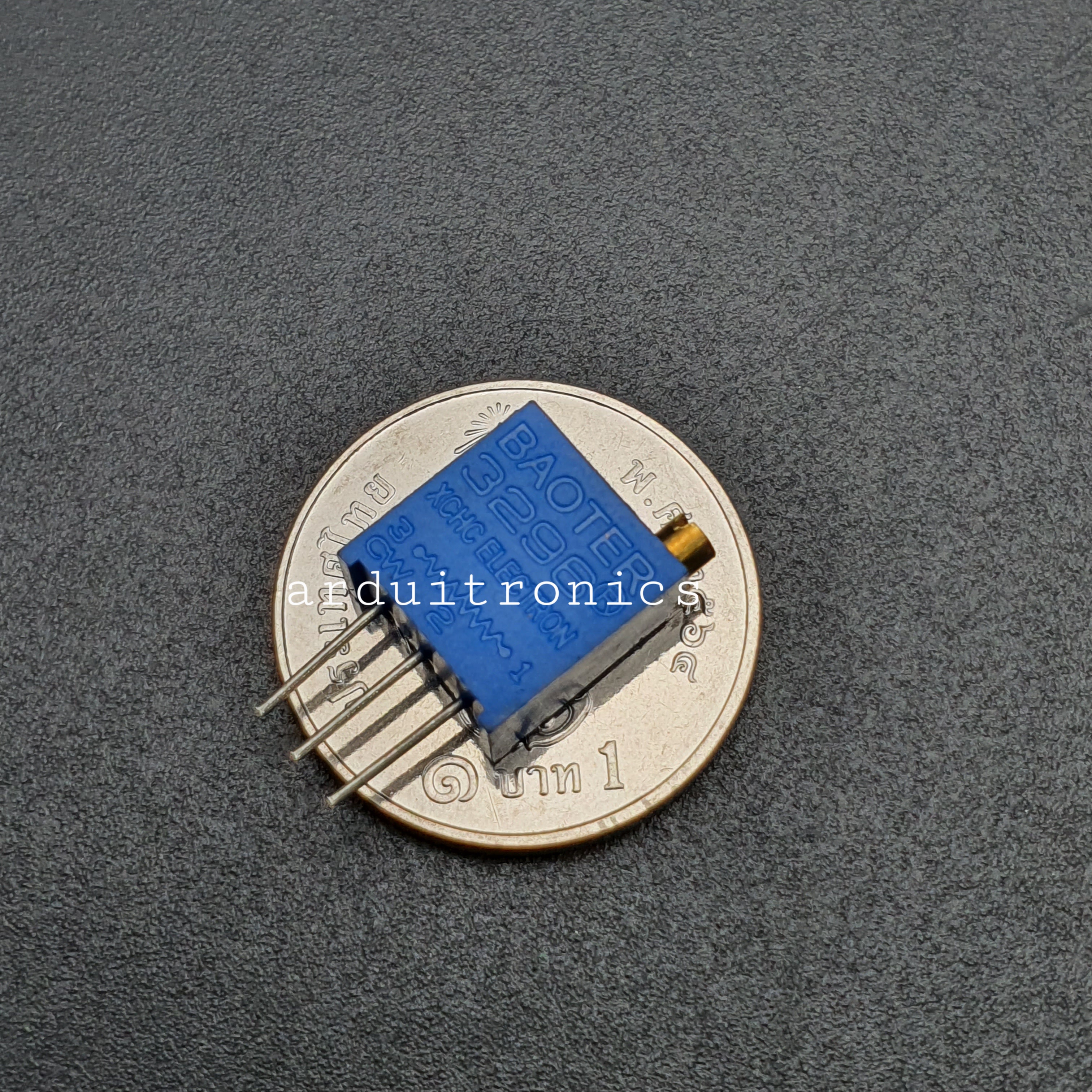 ตัวต้านทานปรับค่าได้ แบบละเอียดหมุน 25 รอบ Trimpot 1K Potentiometer Trimpot 25 Turns Top-adjust 1K (102)