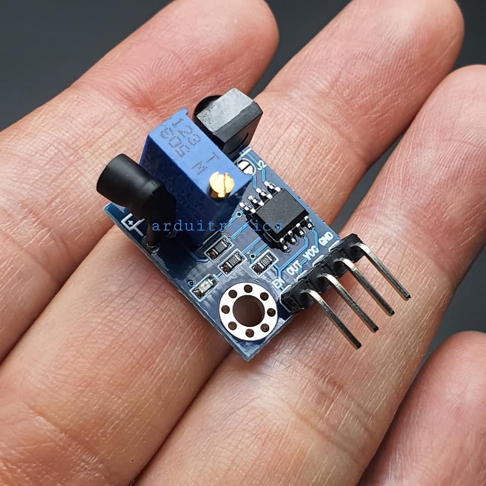 Obstacle Infrared Avoidance Tracking Sensor Switch 38kHz 2-180cm Adjustable : เซ็นเซอร์สวิตช์ตรวจจับวัตถุแบบอินฟาเรด ระยะ 2-180cm