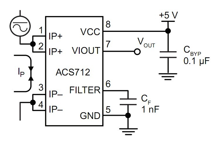 5A Current Sensor Module (ACS712-05A)