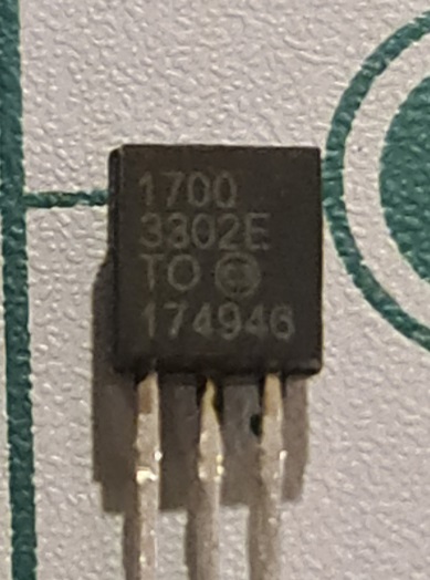 MCP1700-3302E/TO Linear Voltage Regulator