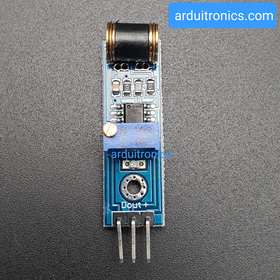 Robot 801S Vibration Sensor 3 Pins โมดูลตรวจจับความสั่นไหวปรับความไวได้ แบบ Digital