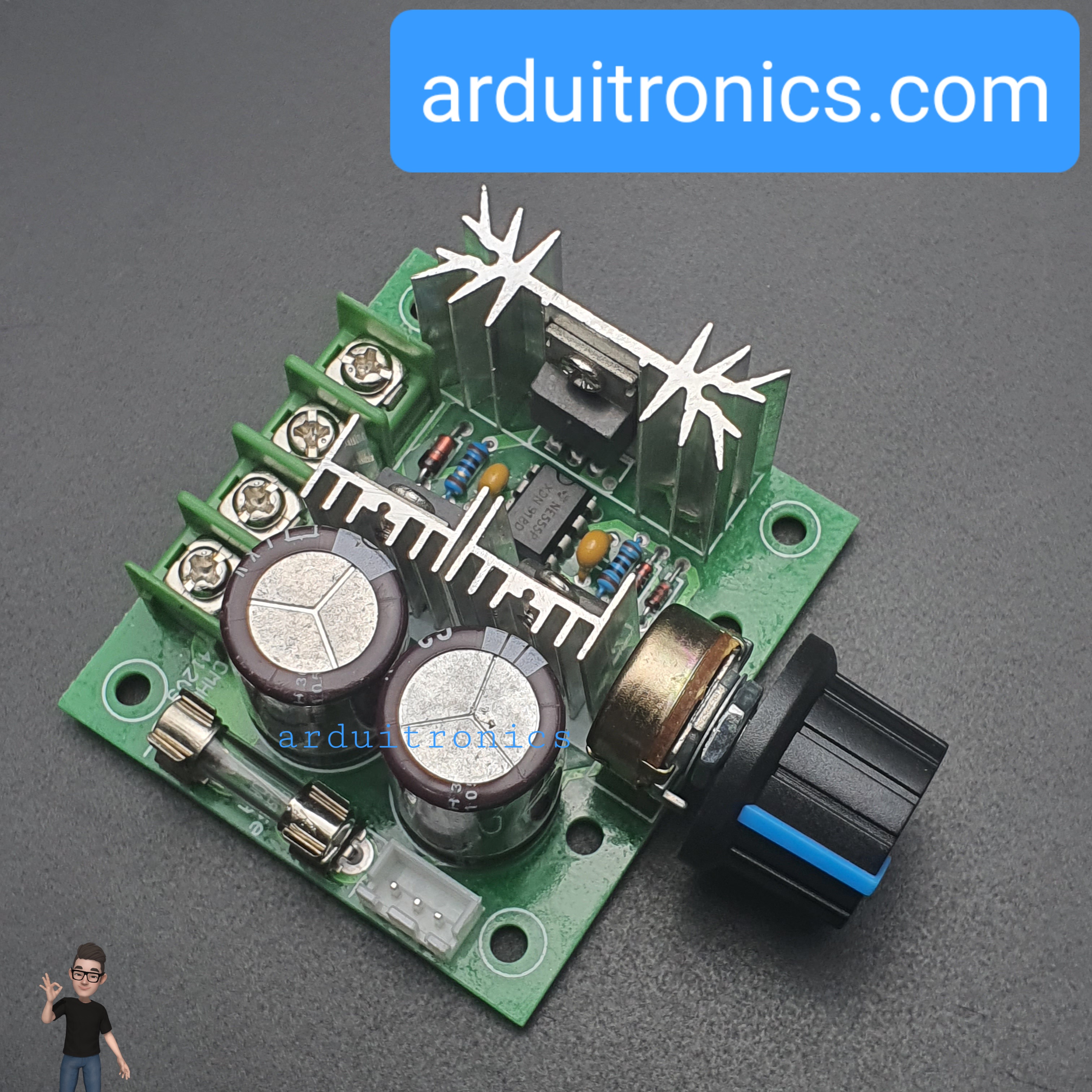 Speed Control PWM Motor 12-40VDC 10A บอร์ดควบคุมความเร็วมอเตอร์กระแสตรง 12-40V 10A