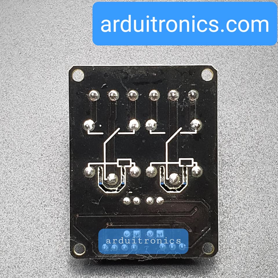 2 Channel Relay (Opto-Isolated) - Active Low 12V 10A (หัวรีเลย์ ยี่ห้อ TongLing รุ่น JCQ-3FF-S-Z)