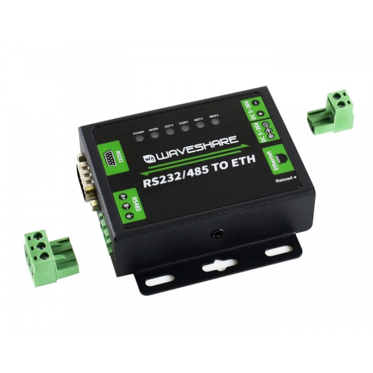 Industrial RS232/RS485 to Ethernet Converter (ของแท้จาก Waveshare)