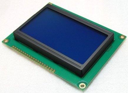 LCD Display Module 128x64 (12864) Graphic Matrix LCD with Blue Backlight (5V)