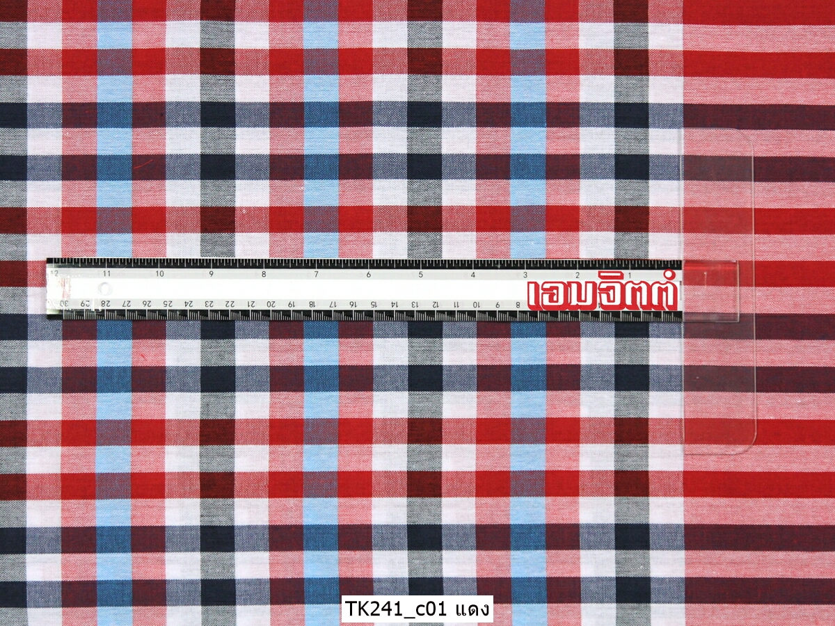 [2ม.] ผ้าขาวม้า TK241 แดง
