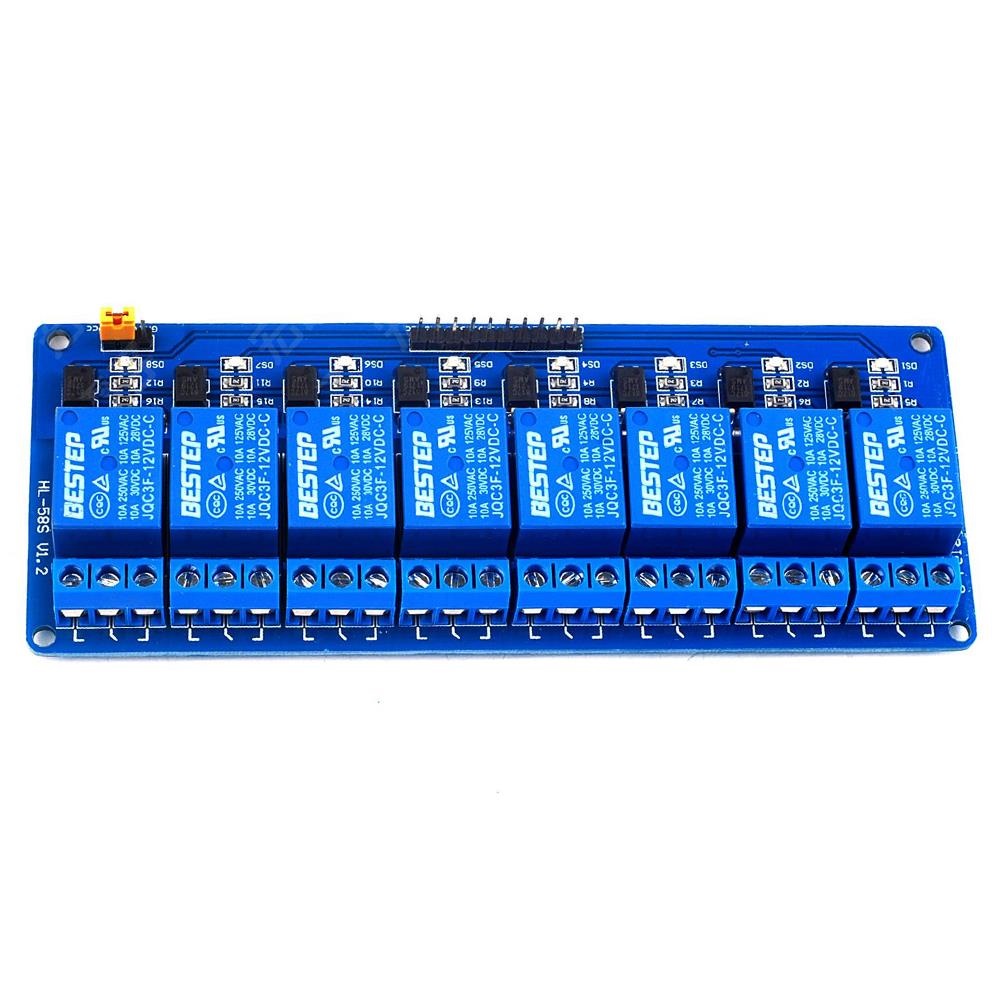 8 Channel Relay 12V 10A (Optocoupler) รีเลย์ 8 ช่อง (BESTEP)