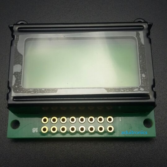 LCM0802C 5V 8x2 Character LCD 0802 (Yellow-Green with Backlight)