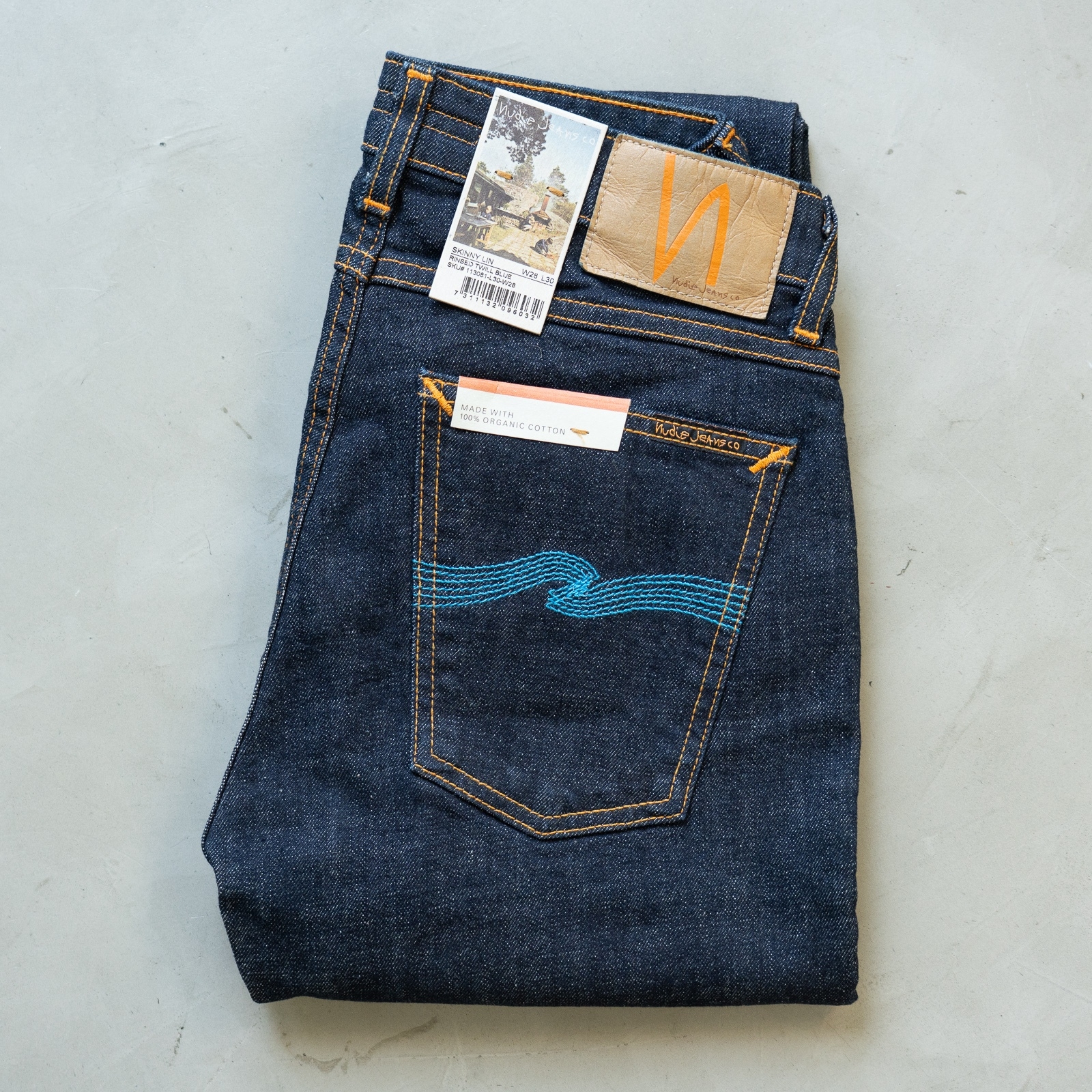 Skinny Lin Rinsed Twill Blue [RARE] ยีนส์ผ้าดิบแช่น้ำ