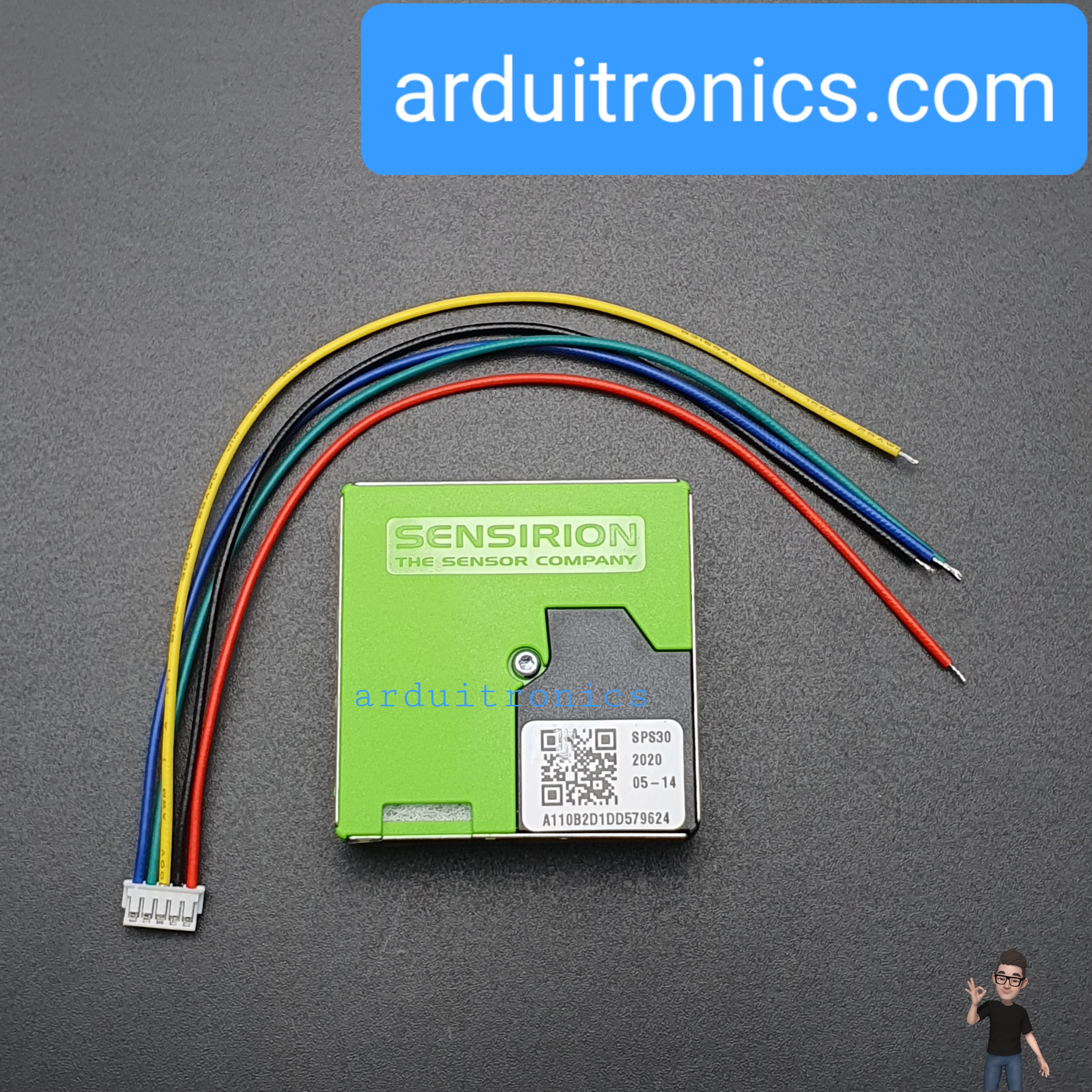 Particulate Matter Sensor - SPS30 (แถมสาย connector ปลายสายเปิด)