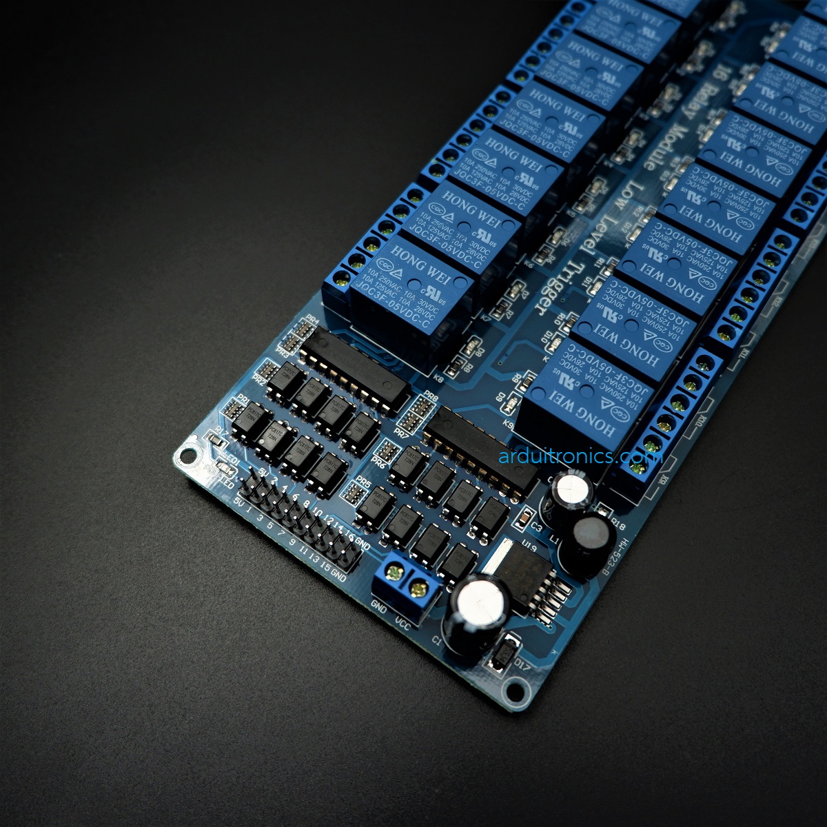 16 Channel Relay รีเลย์ 16 ช่อง (5V) หัวรีเลย์คละยี่ห้อ