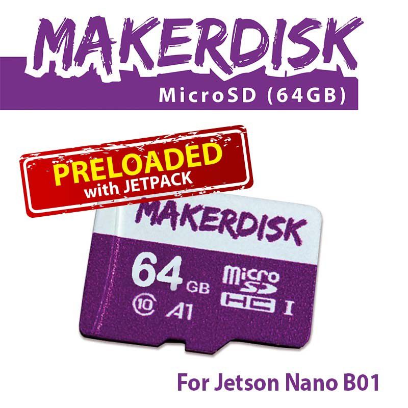 64GB MicroSD with JetPack for Jetson Nano B01 (4GB)