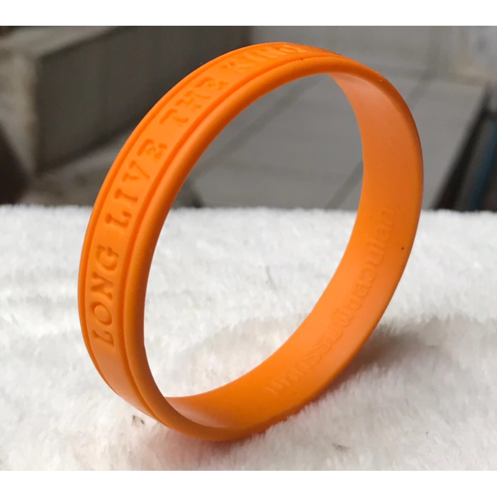 ￼Wristband ริชแบรนด์ สายรัดข้อมือ LONG LIVE THE KING มหกรรมพืชสวนโลก 2006/พ.ศ 2549 เฉลิมพระเกียรติในหลวง รัชกาลที่ 9