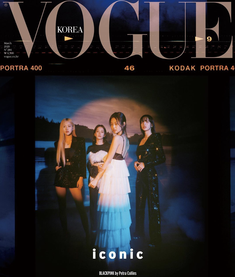 BLACKPINK - นิตยสาร VOGUE KOREA มีนา 2020 - ปก blackpink รูปรวม แบบ ที่ 2 (รูปยืน) พร้อมส่ง
