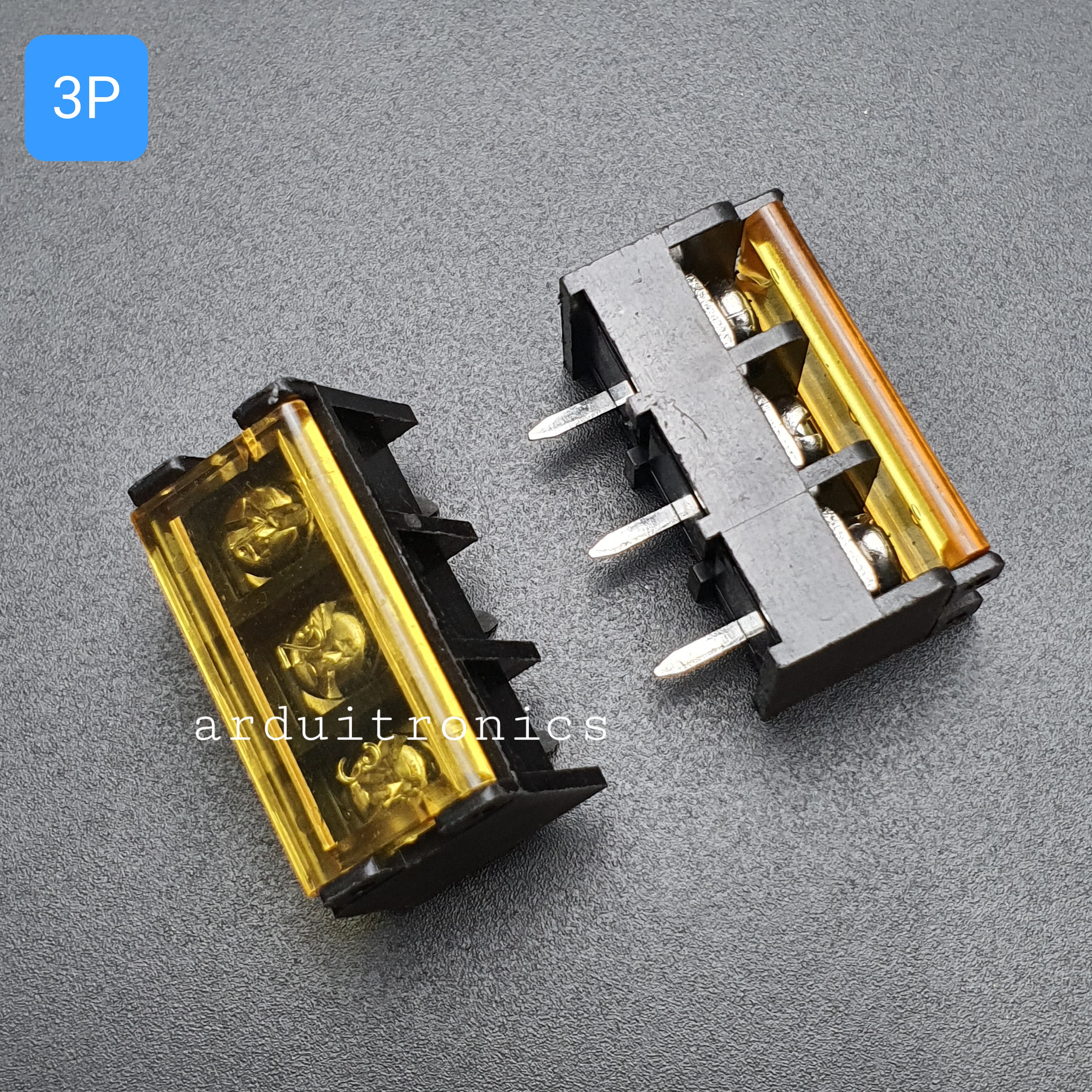 ขั้วต่อ Terminal Block HB-9500 (25A) แบบ 3 ช่อง แบบมีฝาครอบ
