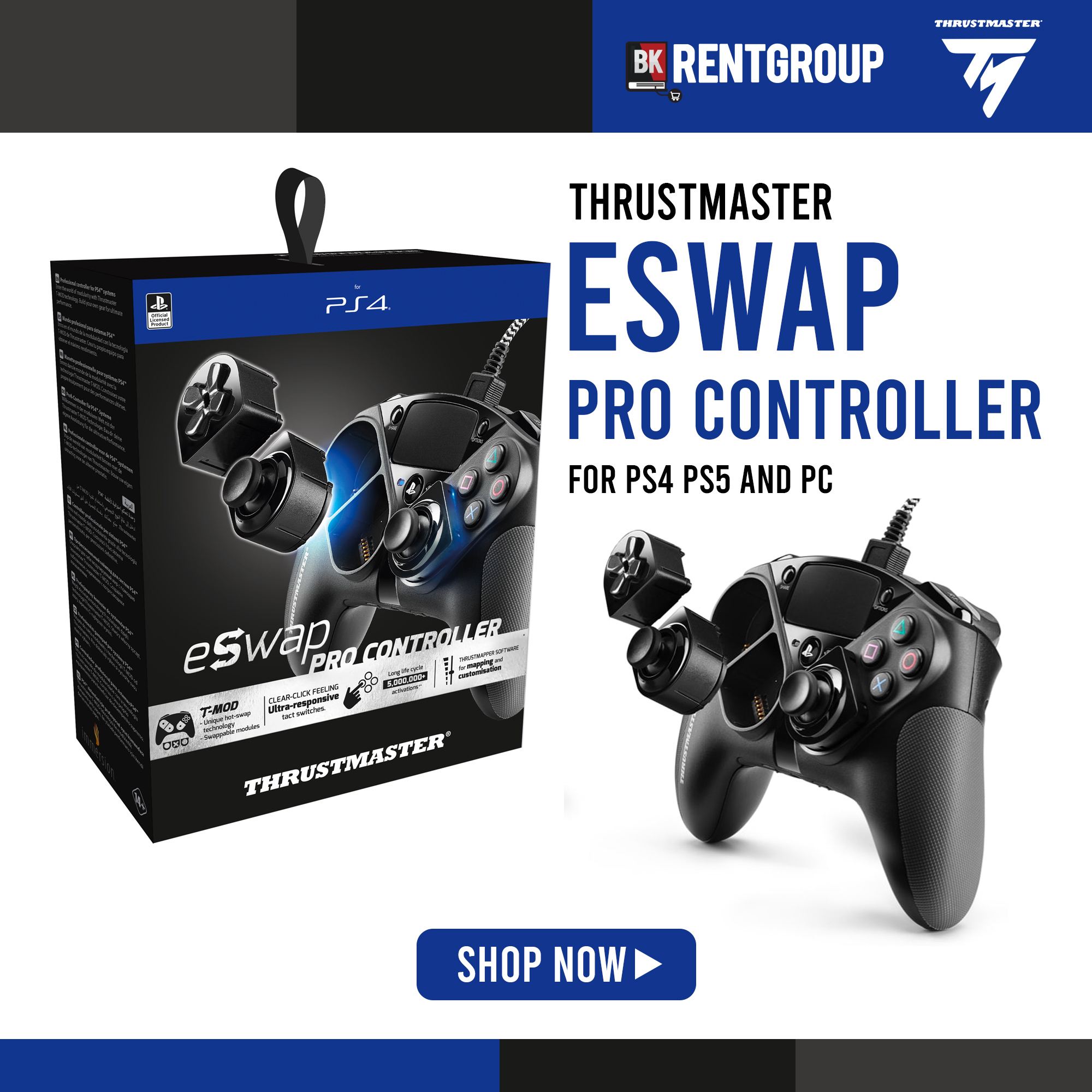 THRUSTMASTER ESWAP Pro controller PS4 Gaming Controller รับประกันศูนย์ 1ปี