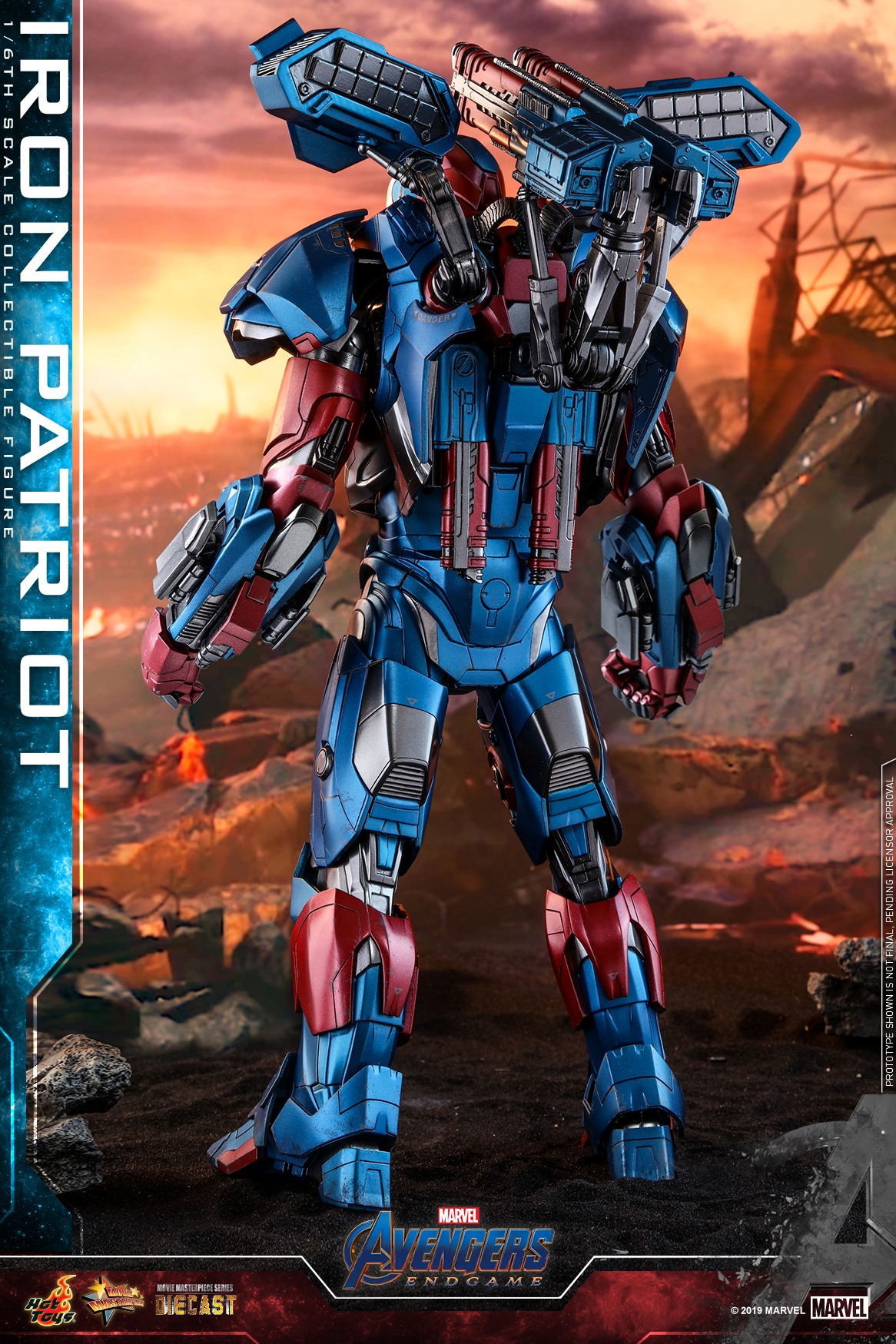 "Pre-Order" Hot Toys Avengers: Endgame - 1/6th scale Iron Patriot Collectible Figure