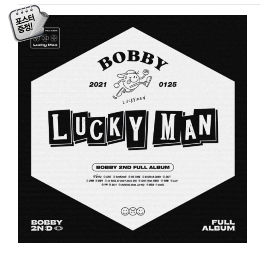 iKON : BOBBY - 2nd FULL ALBUM [LUCKY MAN] หน้าปก A Ver.