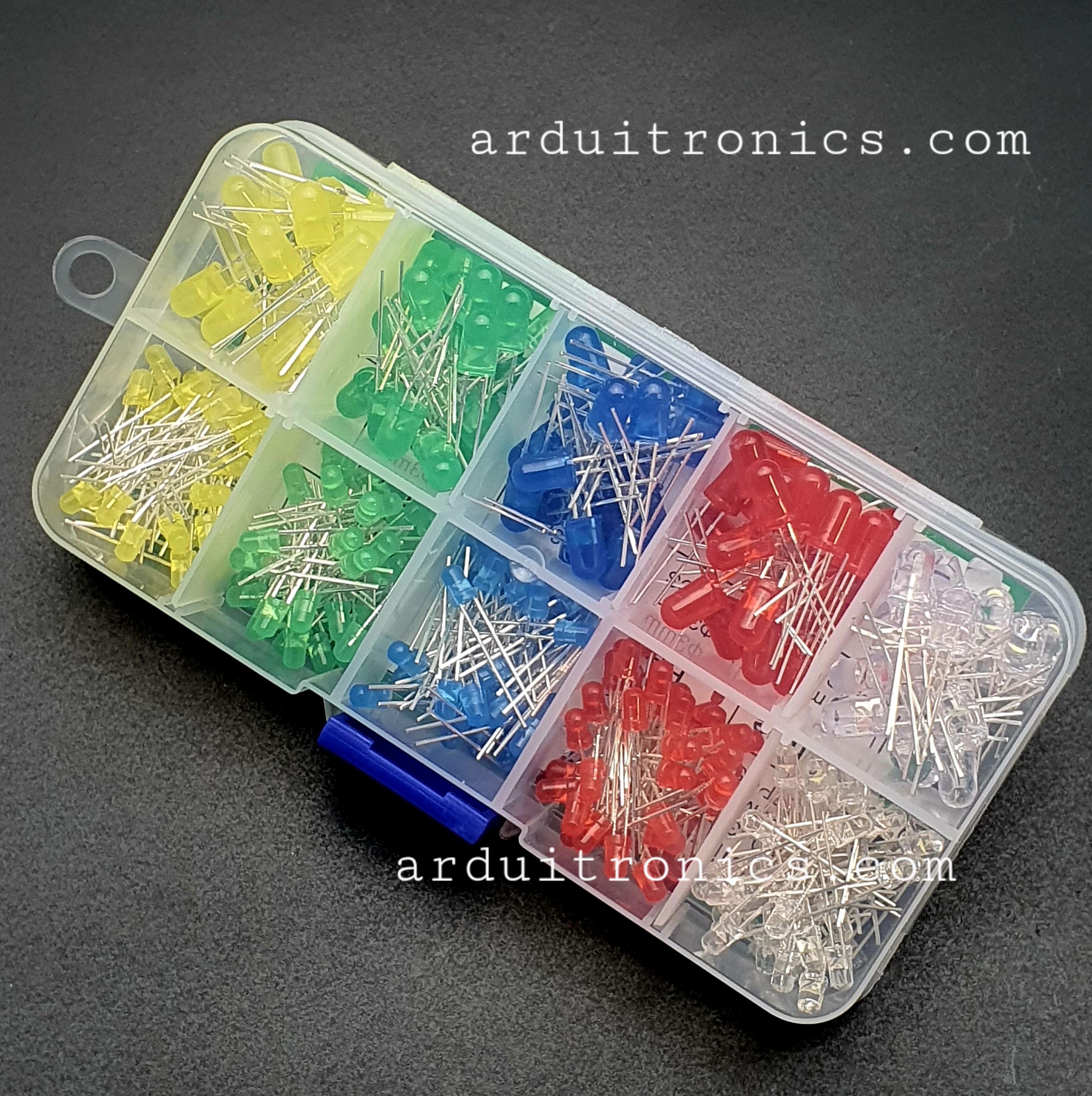 LED Set 3mm 5mm สีแดง เขียว น้ำเงิน เหลือง ขาว LED 300 หลอดต่อเซ็ต