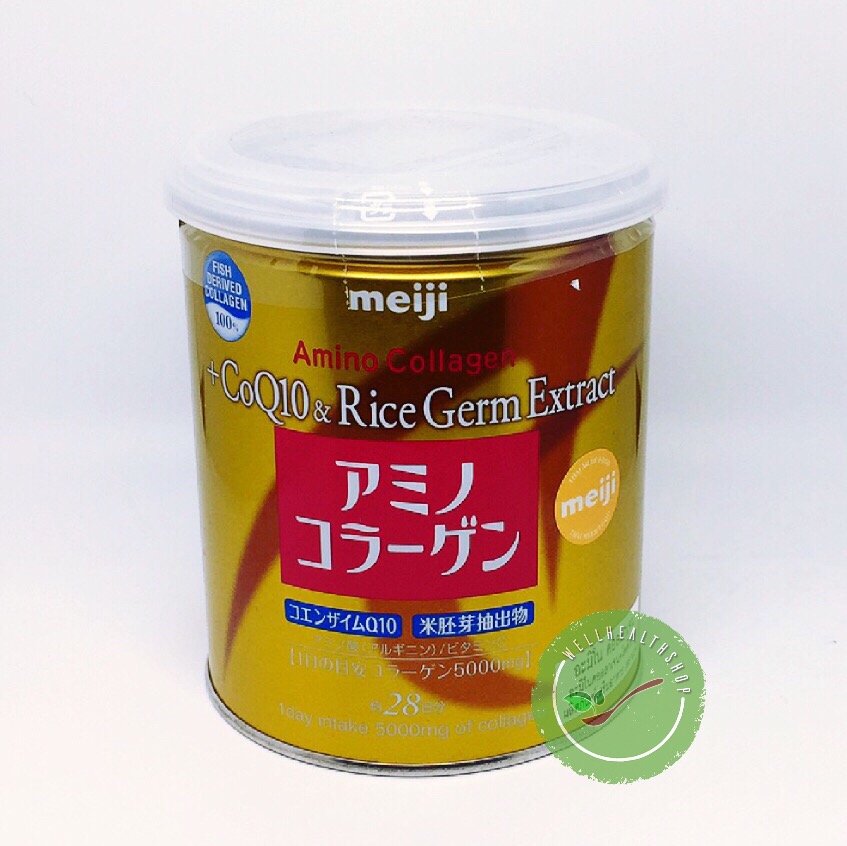 Meiji Amino Collagen Gold Q10 & Rice Germ Extract 200g เมจิ อะมิโน คอลลาเจน โกลด์