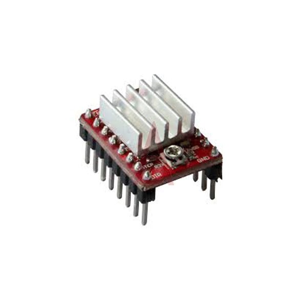 Red PCB A4988 Stepper Motor Drive Reprap (for 3D Printer) with Heat Sink
