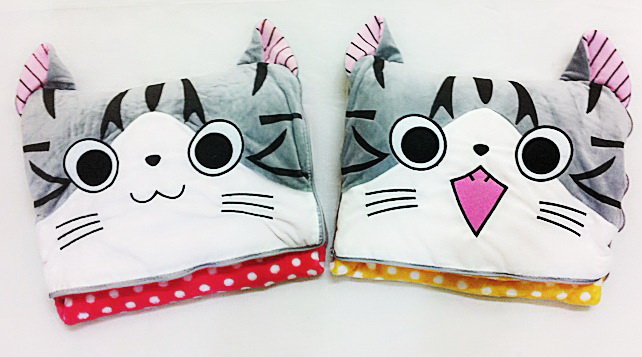 หมอนผ้าห่มขนนุ่ม แมวจี้จัง Chi Cat ขนาด 3 ฟุต ขนนุ่ม และอุ่นมาก