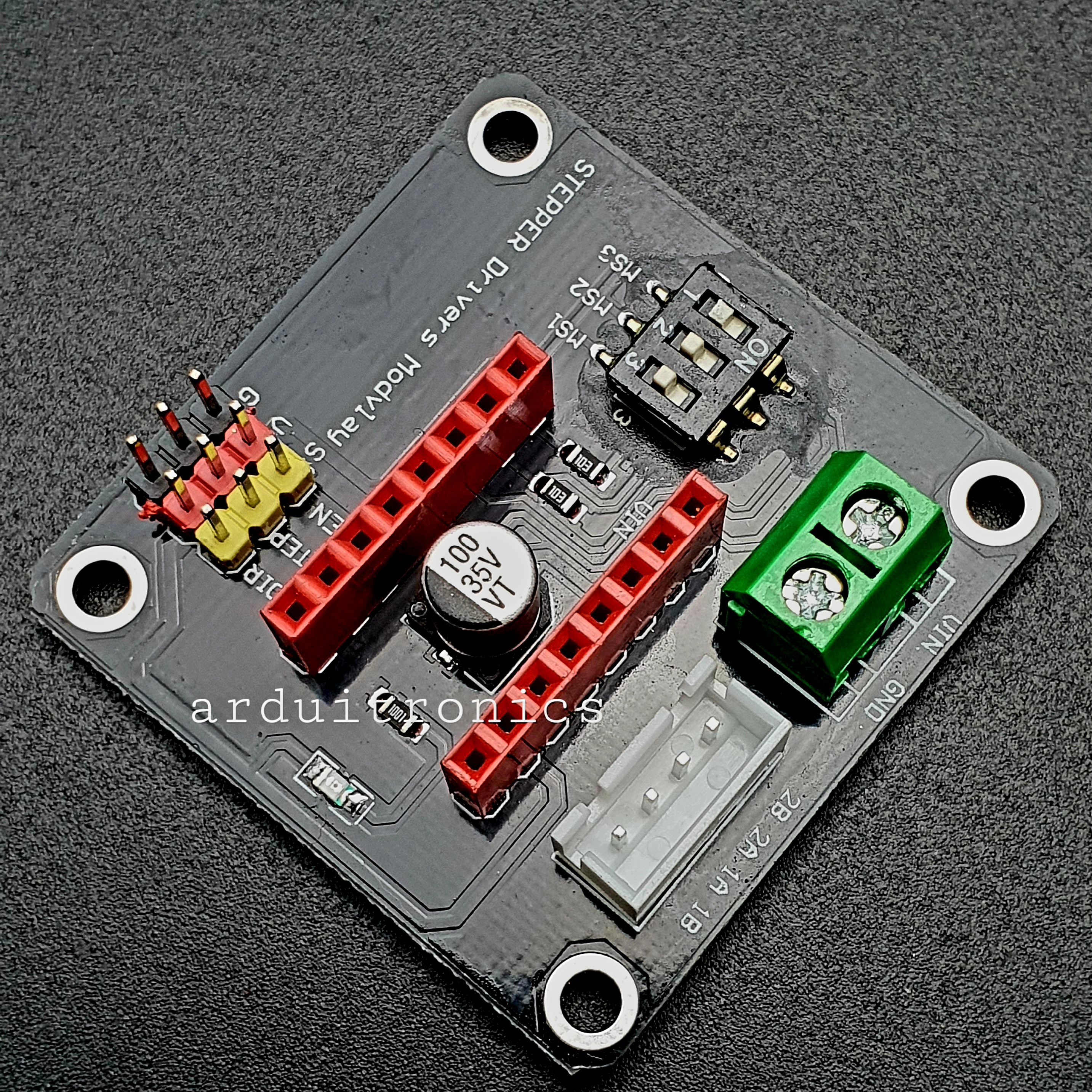 โมดูล 3D Printer A4988/DRV8825 42 Stepper Motor Drive Control Board / Expansion Board Black PCB
