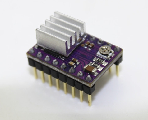 DRV8825 Stepper Motor Drive บอร์ดขับมอเตอร์ DRV8825 - PCB สีม่วง with Heat Sink