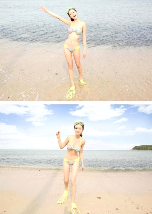 ***พร้อมส่ง***บิกินี่ชุดว่ายน้ำทูพีซ two-piece สวยเหมือนแบบค่ะ