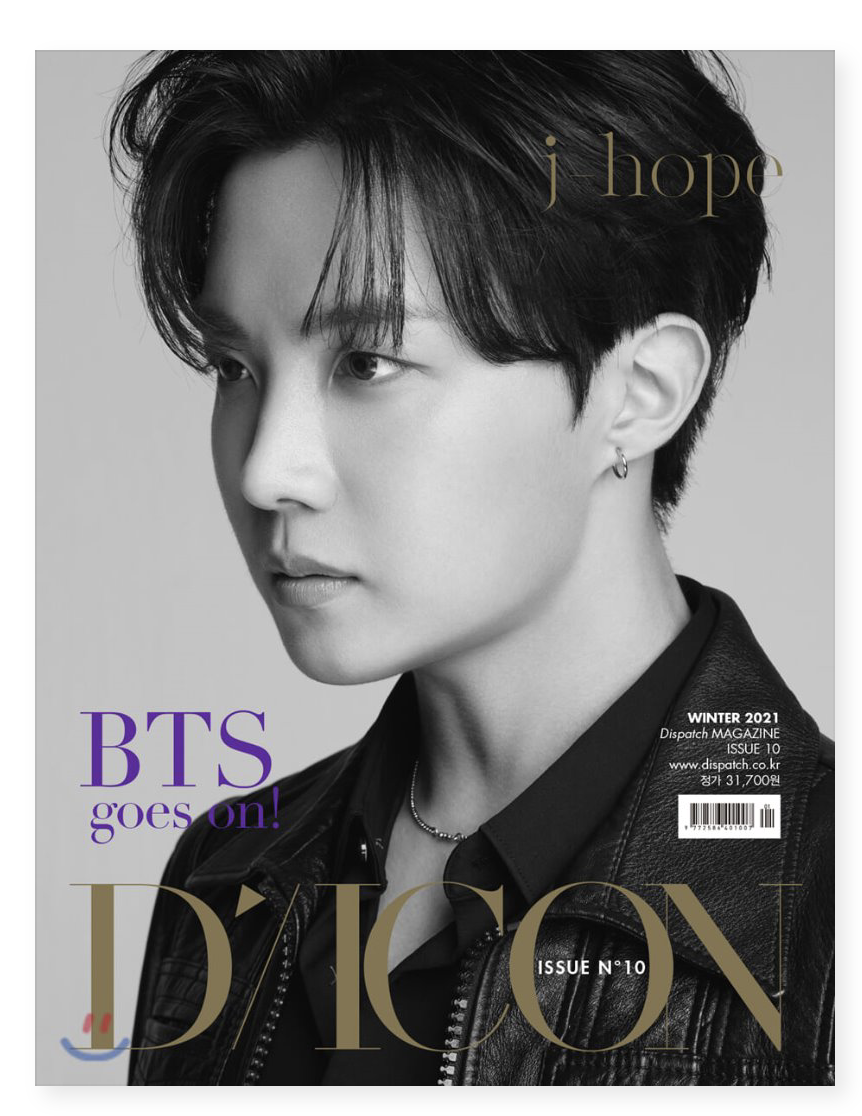 BTS -[Magazine] D-icon : Vol.10 BTS goes on! หน้าปกJ-hope ver (แบบ ภาษาอังกฤษ eng ver )