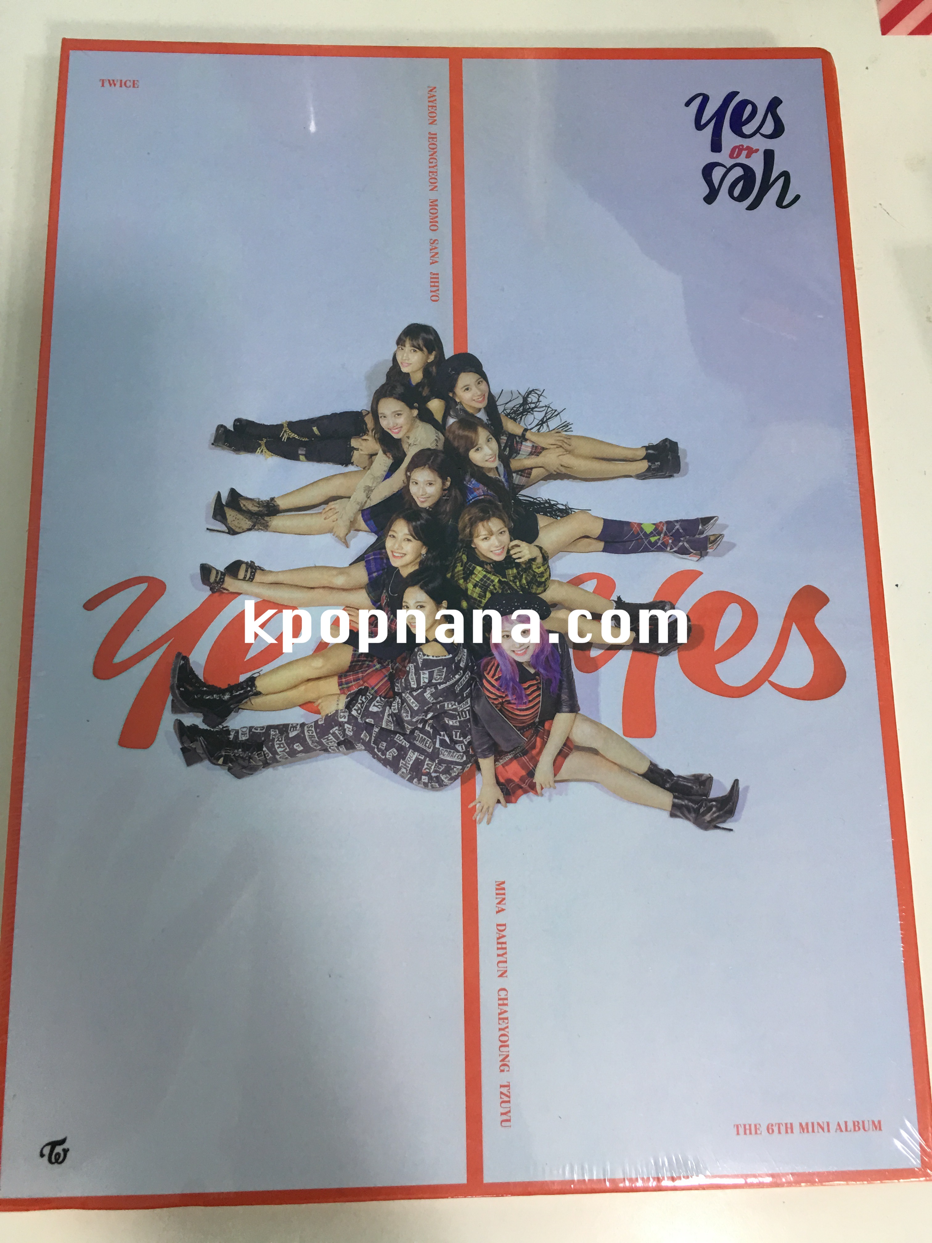 TWICE - Mini Album Vol.6 [YES or YES] หน้าปก C ver สีแดง