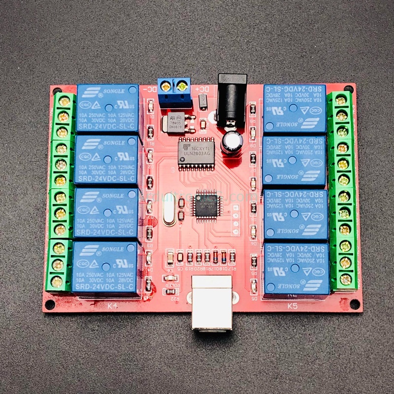 8 Channel 24V USB Relay Board Module Controller (USB Controlled Module)