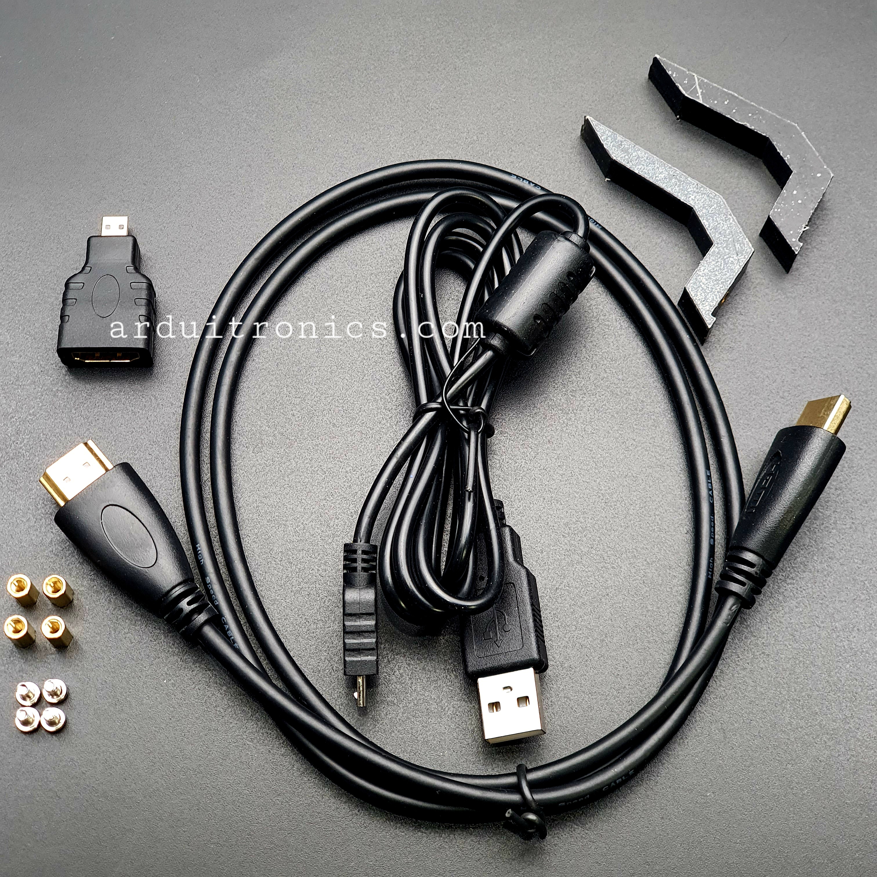 7 inch Raspberry Pi HDMI IPS Display HD 1024x600 Driver-free USB Multi-point Capacitive Touch Computer Secondary Screen