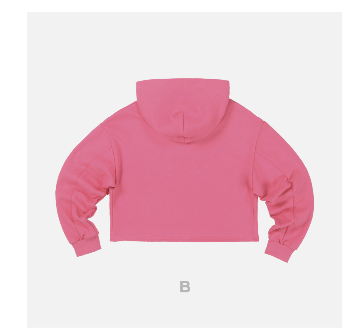 aespa -[Come to MY illusion] - pop u p - Cropped hoodie แบบสีชมพู