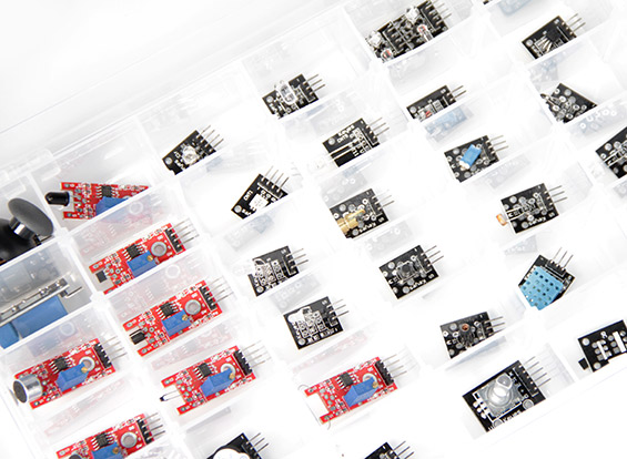 45 in 1 Sensor Module Kit for Arduino พร้อมกล่องพลาสติก