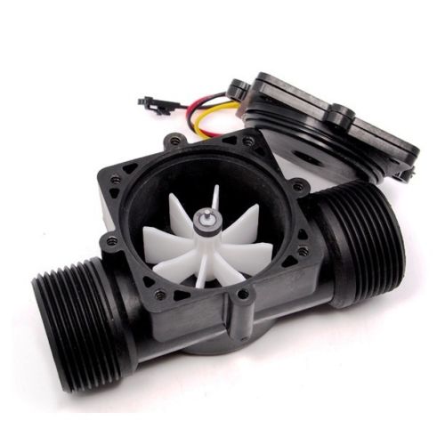 Water Flow Sensor 1-30L/min แรงดันไม่เกิน 2.0MPa ขนาดท่อ 1/2" (YF-S201B) สีขาว