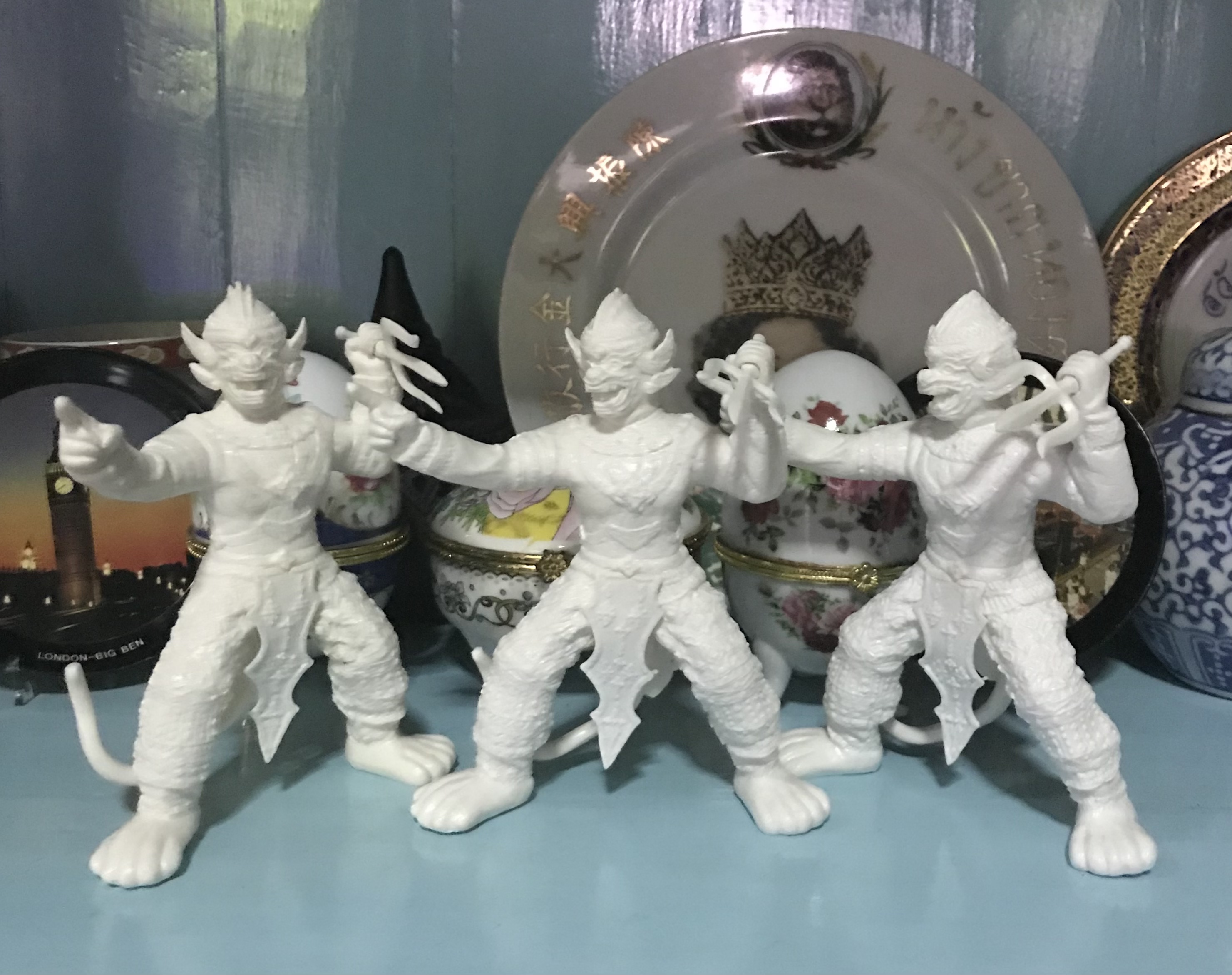 โมเดลหนุมาน วัสดุยางตัน ตุ๊กตายางตัน กว้าง 4 นิ้ว สูง 4.5 นิ้ว