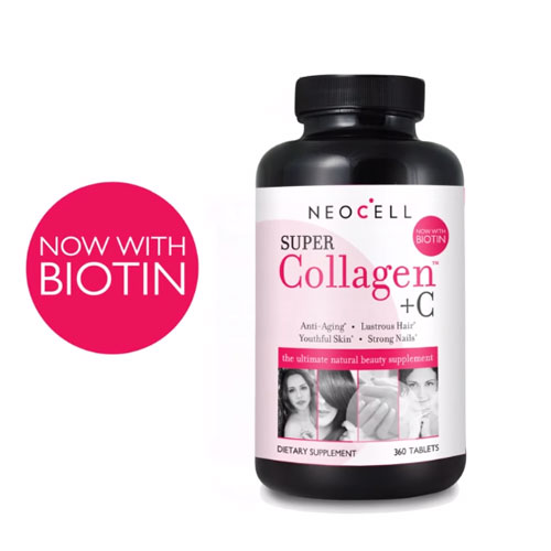 Neocell Super Collagen +C with Biotin 360 tablets คอลลาเจน สูตร บำรุง ผิว ผม เล็บ